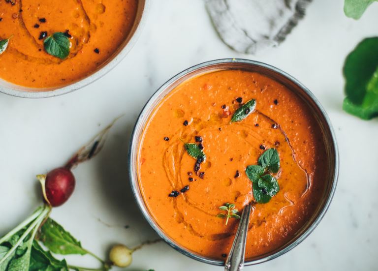 Рецепт холодного супа-пюре с  томатами и фенхелем