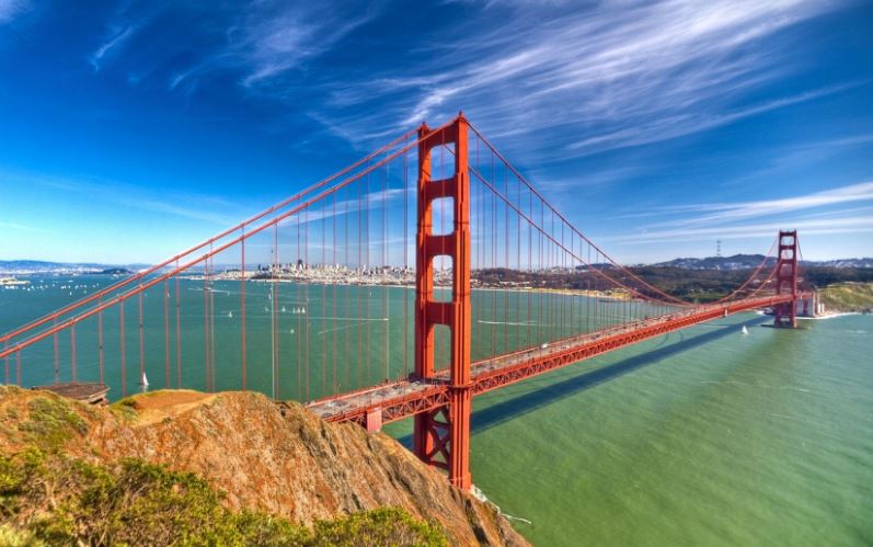 Мост «Золотые ворота» в штате Калифорния