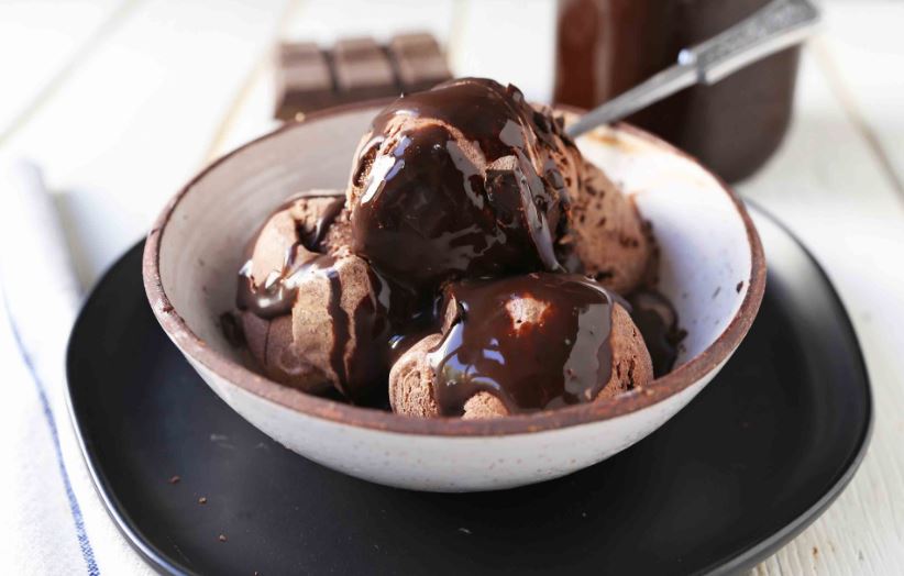Рецепт шоколадного мороженого со сливками