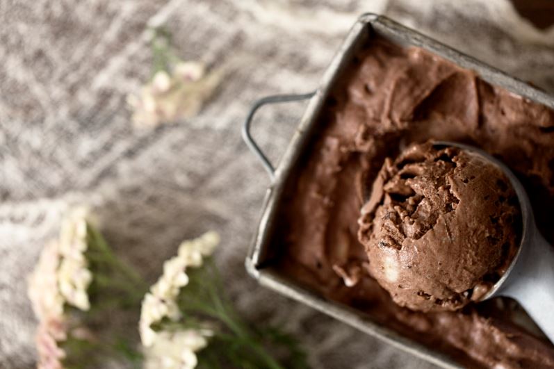 Рецепт мороженого с какао и печеньем