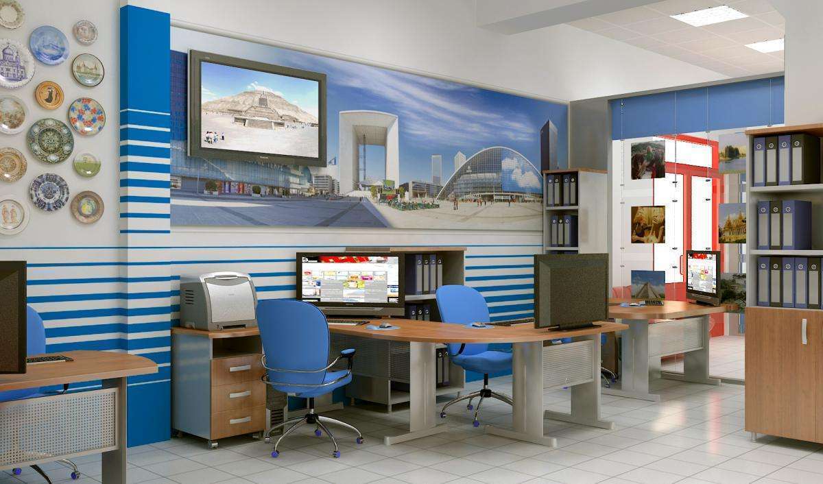 Выбор помещения – важный момент в дизайне офиса турфирмы