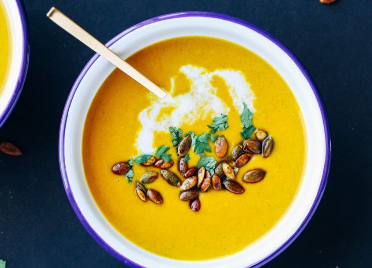 Рецепт легкого карри супа без варки из тыквы