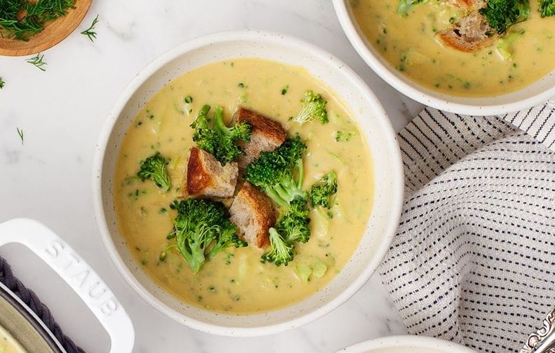  Рецепт холодного супа-пюре с  брокколи
