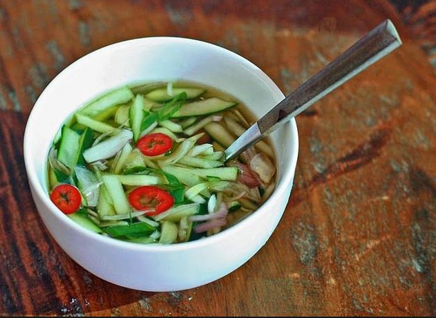 Рецепт холодного корейского супа с овощами
