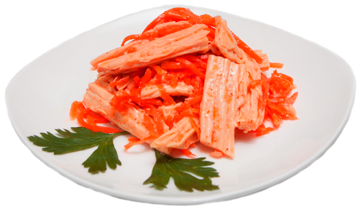 салат со спаржей и морковью по корейски