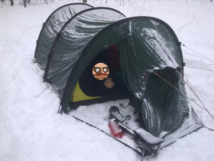 Как согреться в палатке зимой?