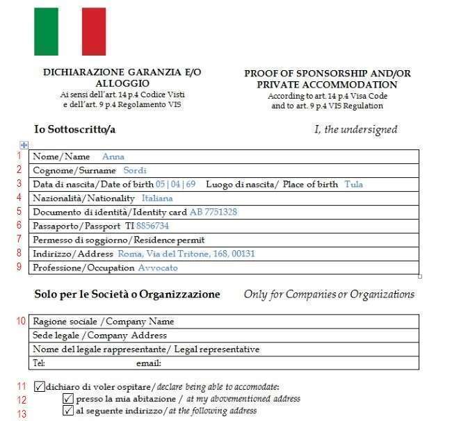 визовый центр италии документы для визы в италию