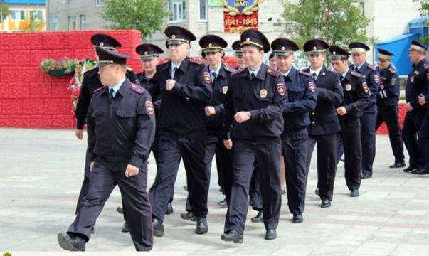 Празднование дня патрульно-постовой службы полиции