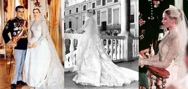 Грейс Келли и ее свадебное платье. Фото с сайта domnevest.com