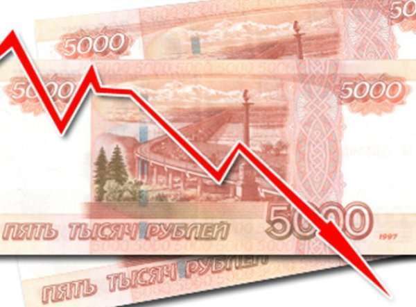 причины падения курса рубля