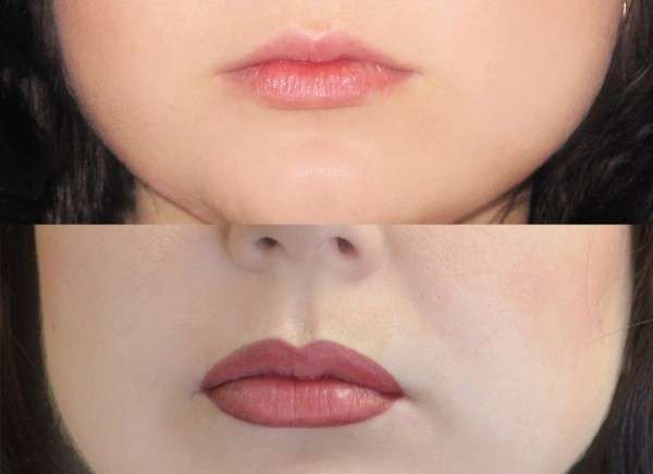 С помощью перманентного макияжа можно корректировать форму губ