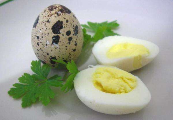Отварное перепелиное яйцо