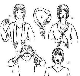Как завязать платок в виде восьмерки — учимся делать это быстро. Фото с сайта http://theyou.ru/