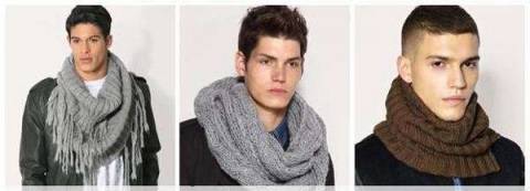 Как носить мужской шарф снуд?