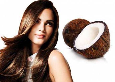 Ламинирование волос с помощью кокосового молока